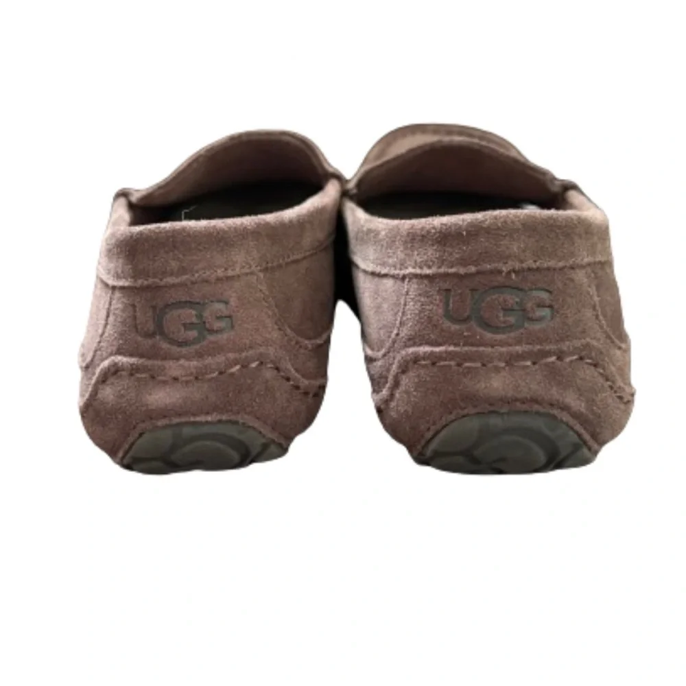 UGG Alder Men's Shearling Suede Brown Slip On Loafers Size 10